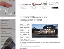 Tablet Screenshot of landgasthof-reinert.de